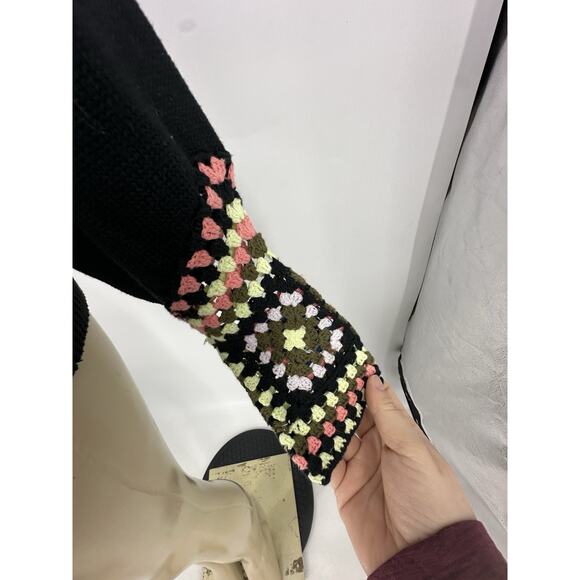 NEW H By Halston Large Women Black Diamond Combo Sweater Pullover 40-23 - Picture 4 of 9